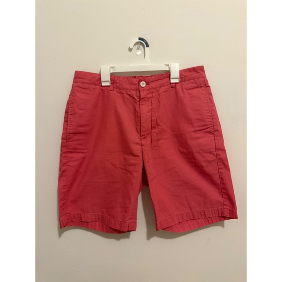 Vineyard Vines Other - Vineyard Vines Mens 33 Breaker Shorts Coral Pink Flat Front Chino Cotton Twill